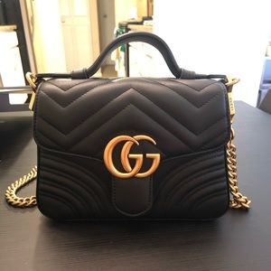Gucci Marmont Mini Top Handle Bag